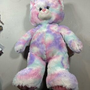 Build A Bear Colorful Plush Cat Plush
